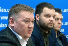 Участники пресс-конференции