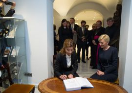 Марина Порошенко та Агата Корнхаузер-Дуда у Музеї Єпископату