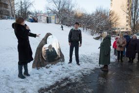 The Monument to Volunteers Ukraine opening ceremony