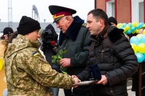 Handing of flats to military