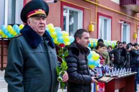 Handing of flats to military