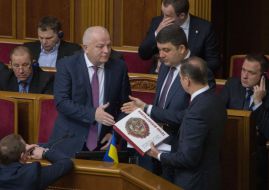 Vladimir Groisman, Stephen Kubiv and Oleg Lyashko