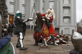 Historical reconstruction of siege of Kyiv 1240