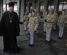 The ceremony of sending trains Unity of Ukraine