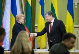 Петр Порошенко и Даля Грибаускайте