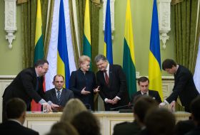 Петр Порошенко и Даля Грибаускайте