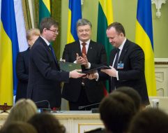 The signing of bilateral agreements