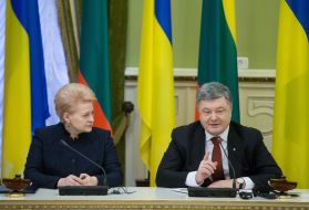 Петр Порошенко и Даля Грибаускайте