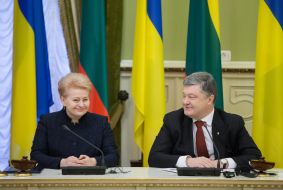 Петр Порошенко и Даля Грибаускайте
