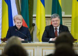 Петр Порошенко и Даля Грибаускайте
