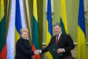 Петр Порошенко и Даля Грибаускайте