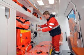 Presentation of new ambulances