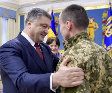 Meeting of Poroshenko and Taras Kolodiy
