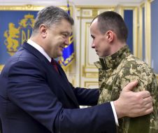 Meeting of Poroshenko and Taras Kolodiy