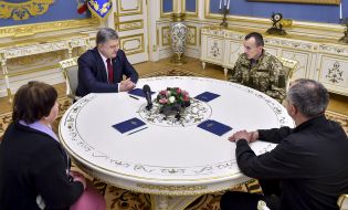 Meeting of Poroshenko and Taras Kolodiy