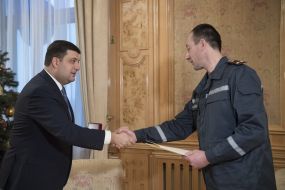 Volodymyr Groisman and Oleksandr Zapriagailo