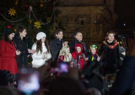 The lighting ceremony of main Ukrainian Christmas tree