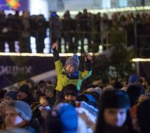 The lighting ceremony of main Ukrainian Christmas tree