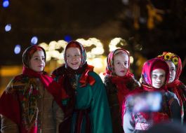 The lighting ceremony of main Ukrainian Christmas tree
