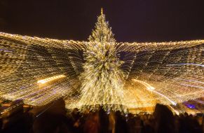 The lighting ceremony of main Ukrainian Christmas tree
