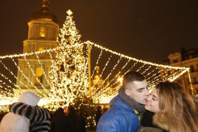 The lighting ceremony of main Ukrainian Christmas tree