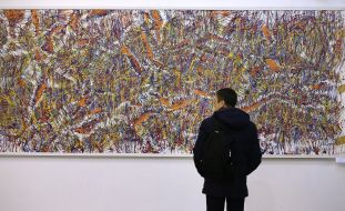 The exposition of paintings and sculptures