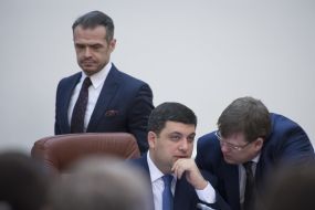 Slawomir Nowak, Vladimir Groisman and Pavlo Rozenko