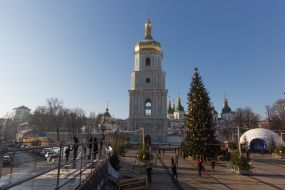 Christmas tree at the Sofia area