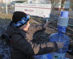 Stand-machine for sale of drinking water