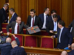 The ministers in the government box