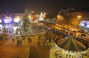 Christmas tree at the Sofia area