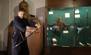 Exhibition of Cossack and samurai weapons