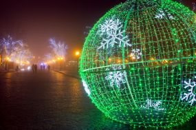 Christmas illuminations in Odessa