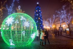 Christmas illuminations in Odessa