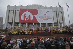 Ukrainian flashmob "Ukraine and the world celebrate Christmas together"