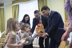 Vladimir Groisman and Vitaly Klitschko