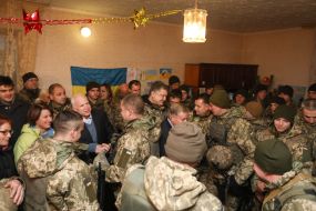 Working visit of Petro Poroshenko in Donetsk region