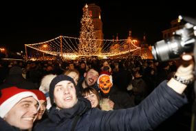 Celebrating of New Year in Kyiv