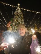 Celebrating of New Year in Kyiv