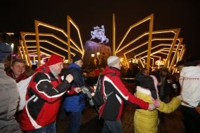 Celebrating of New Year in Kyiv