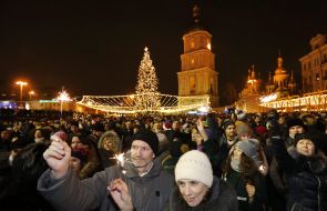 Celebrating of New Year in Kyiv