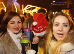 Celebrating of New Year in Kyiv