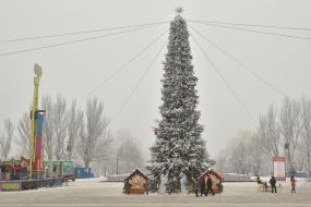 Christmas tree in Zaporozhye