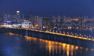 Nighttime Kiev