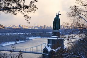 View of the monument to Volodymyr Velikiy