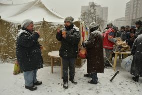 Пункт обогрева в Запорожье