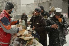 Пункт обогрева в Запорожье