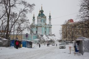 Снег в Киеве