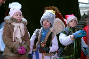 Участники фестиваля вертепов