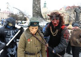 Участники фестиваля вертепов